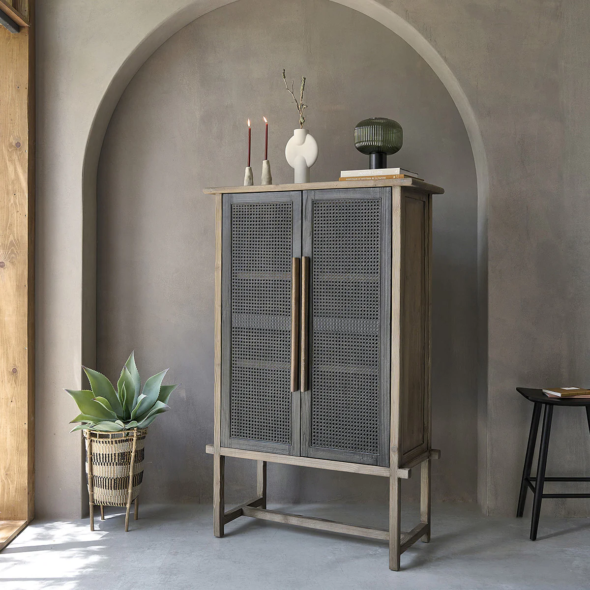 Armoire en bois recyclé massif - Image 3