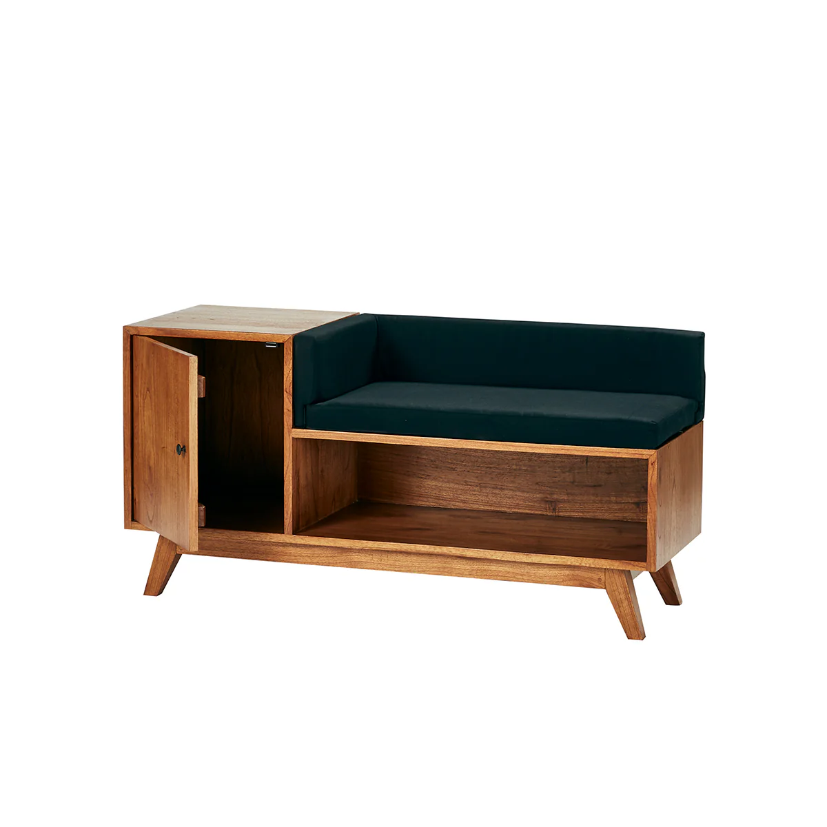 Banc d'entrée en mindi massif 120 cm - Image 3
