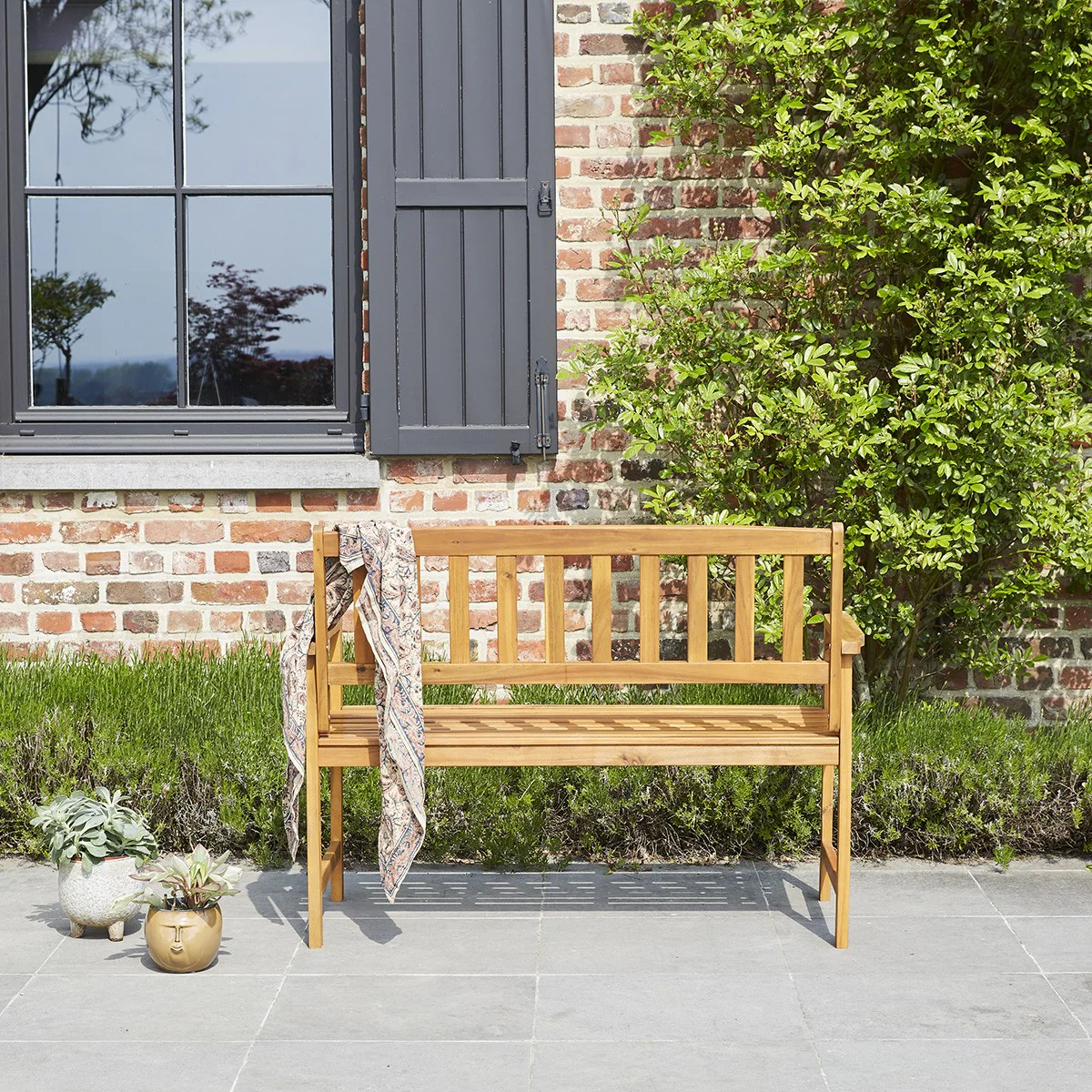 Banc de jardin en acacia massif - Image 4
