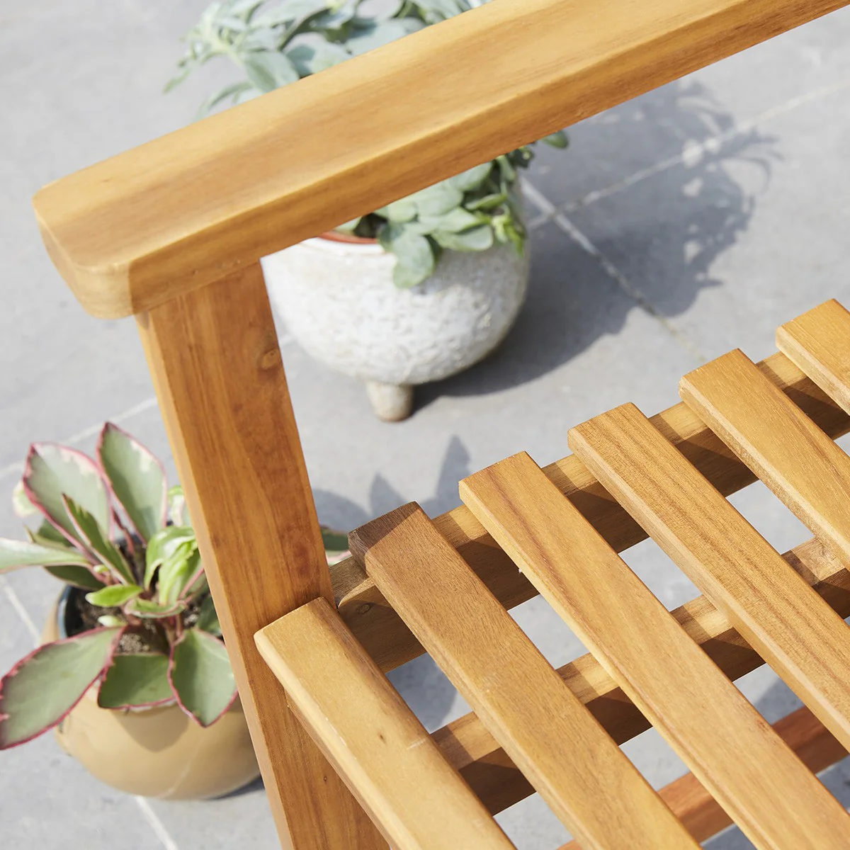 Banc de jardin en acacia massif - Image 5