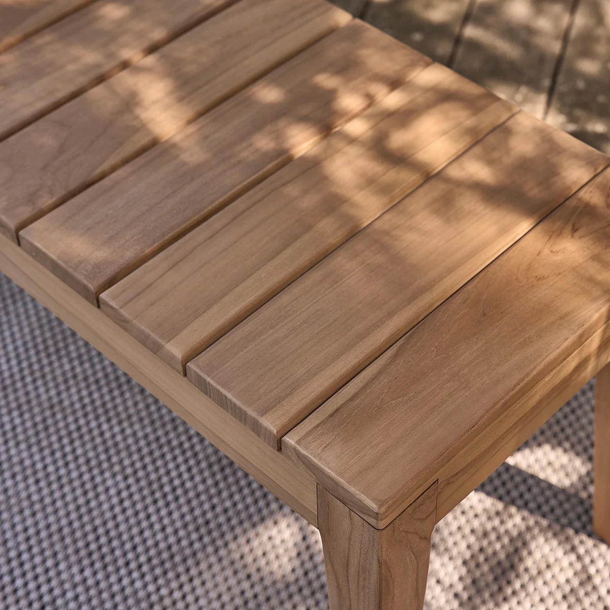 Banc de jardin en teck massif 180 cm avec coussin - Image 5