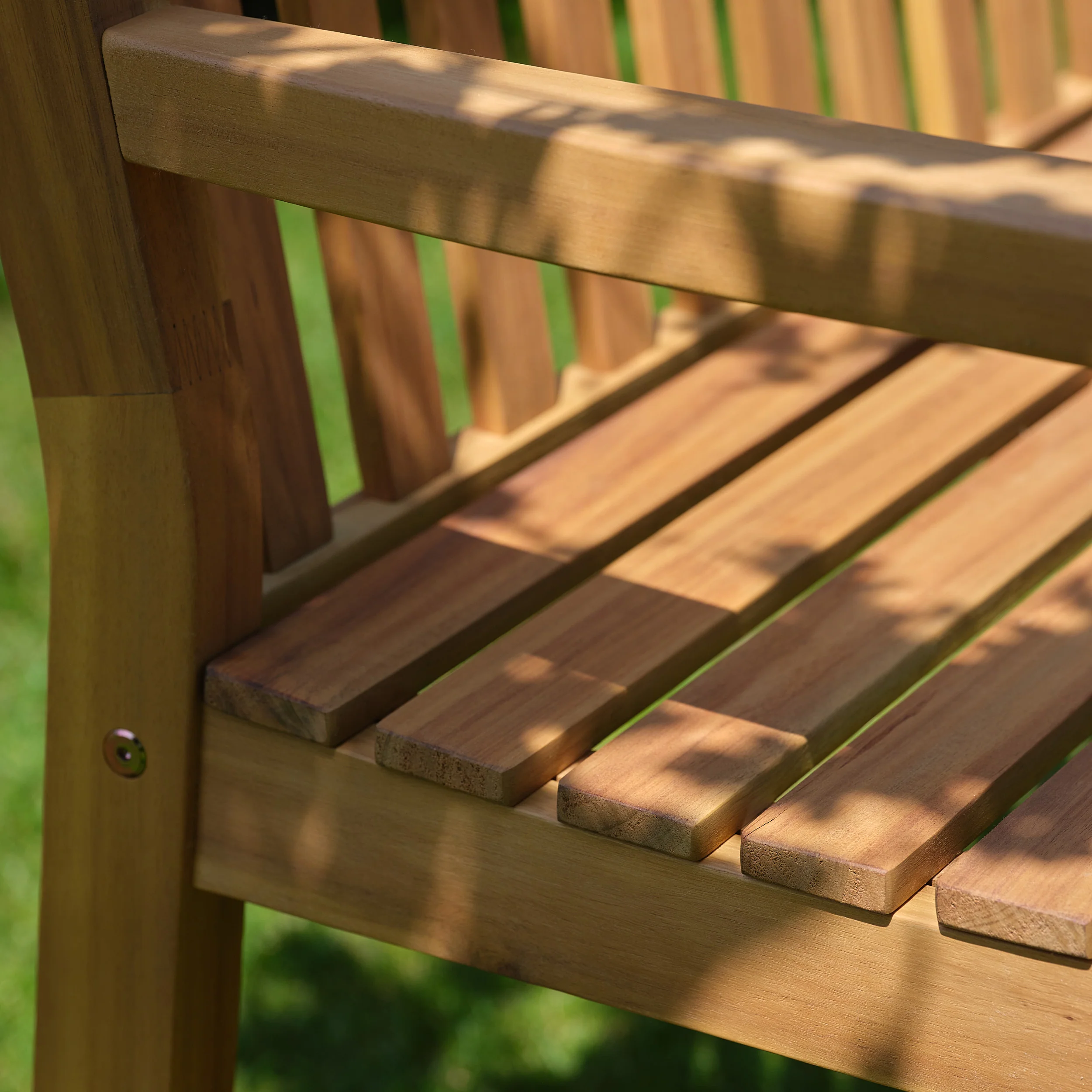 Banc de jardin en acacia massif huilé 120 cm - Image 6