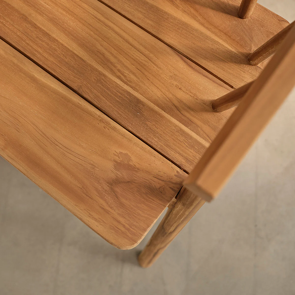 Banc en teck massif 120 cm - Image 6