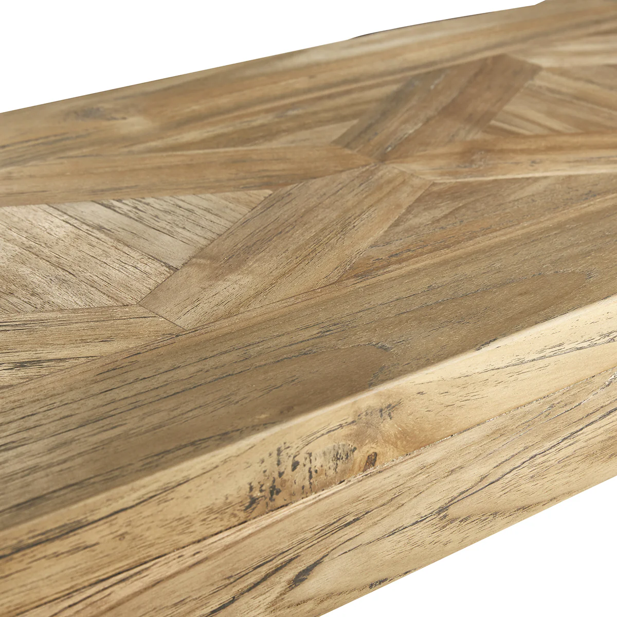 Banc en teck massif recyclé 120 cm - Image 4