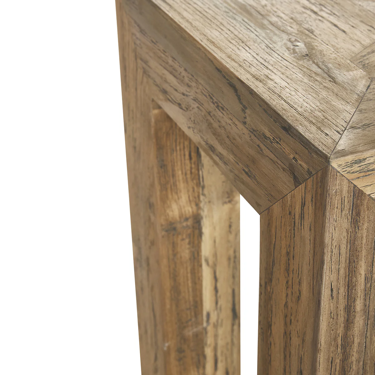 Banc en teck massif recyclé 120 cm - Image 5