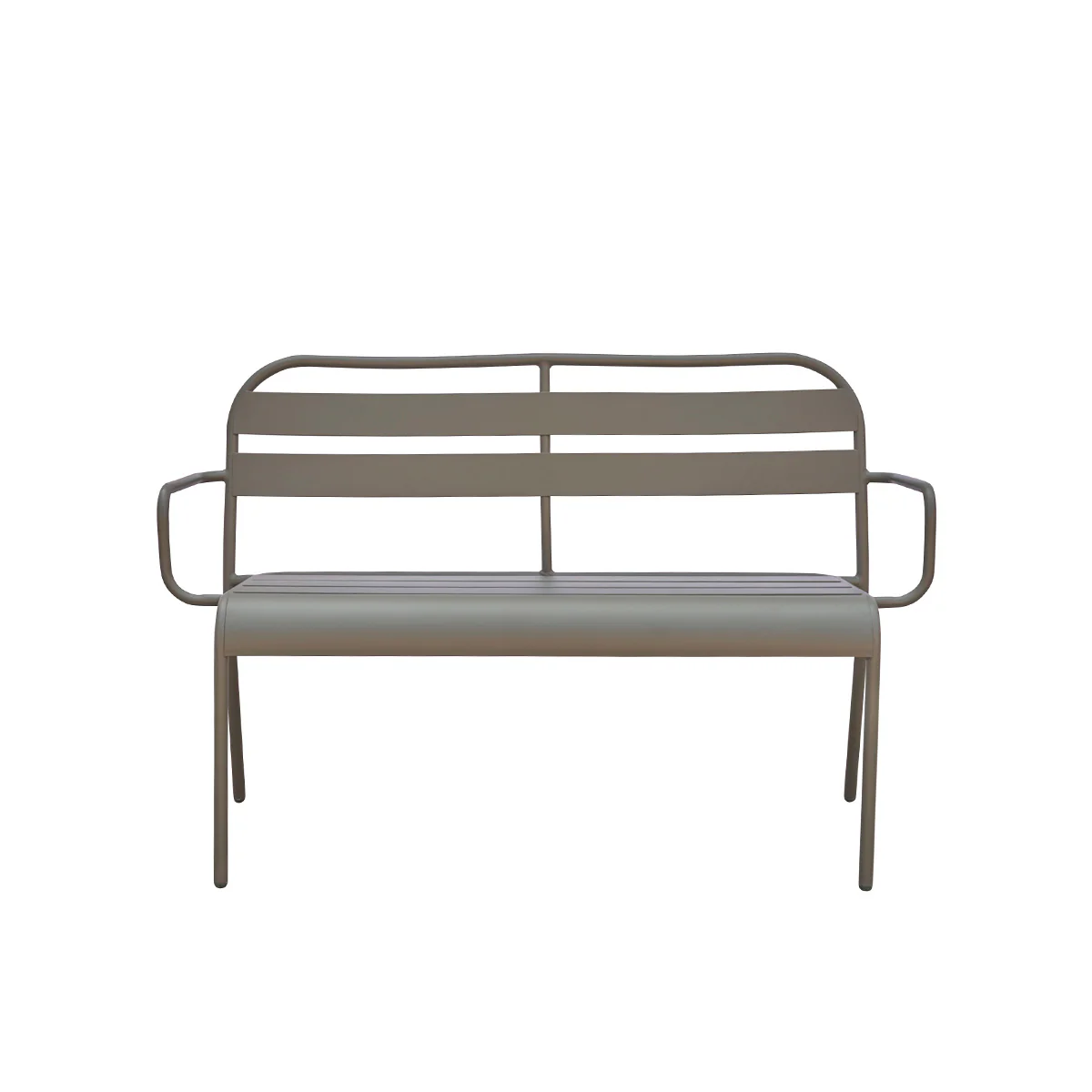 Banc en aluminium vert 118 cm - Image 2