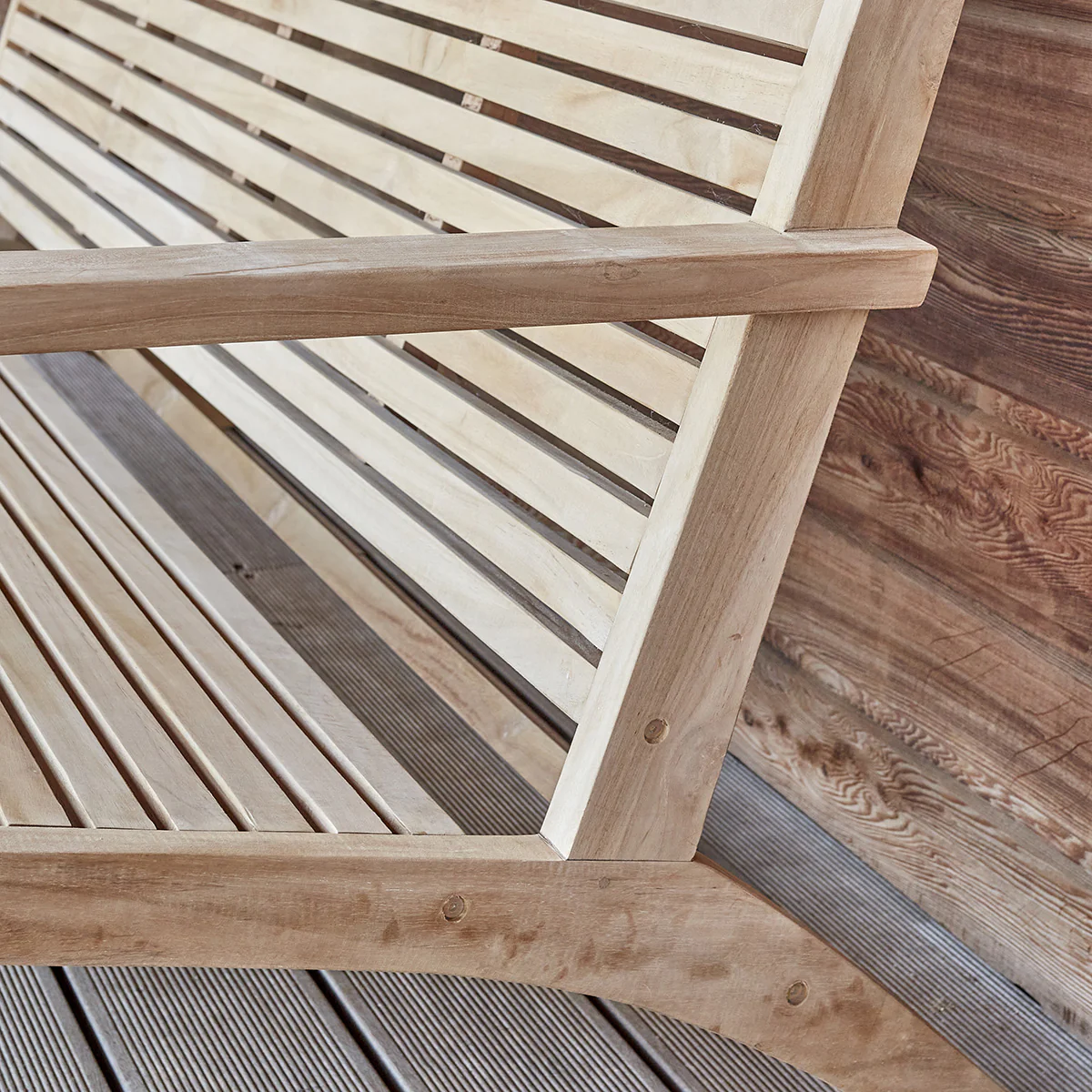 Banc en teck massif 160 cm - Image 5