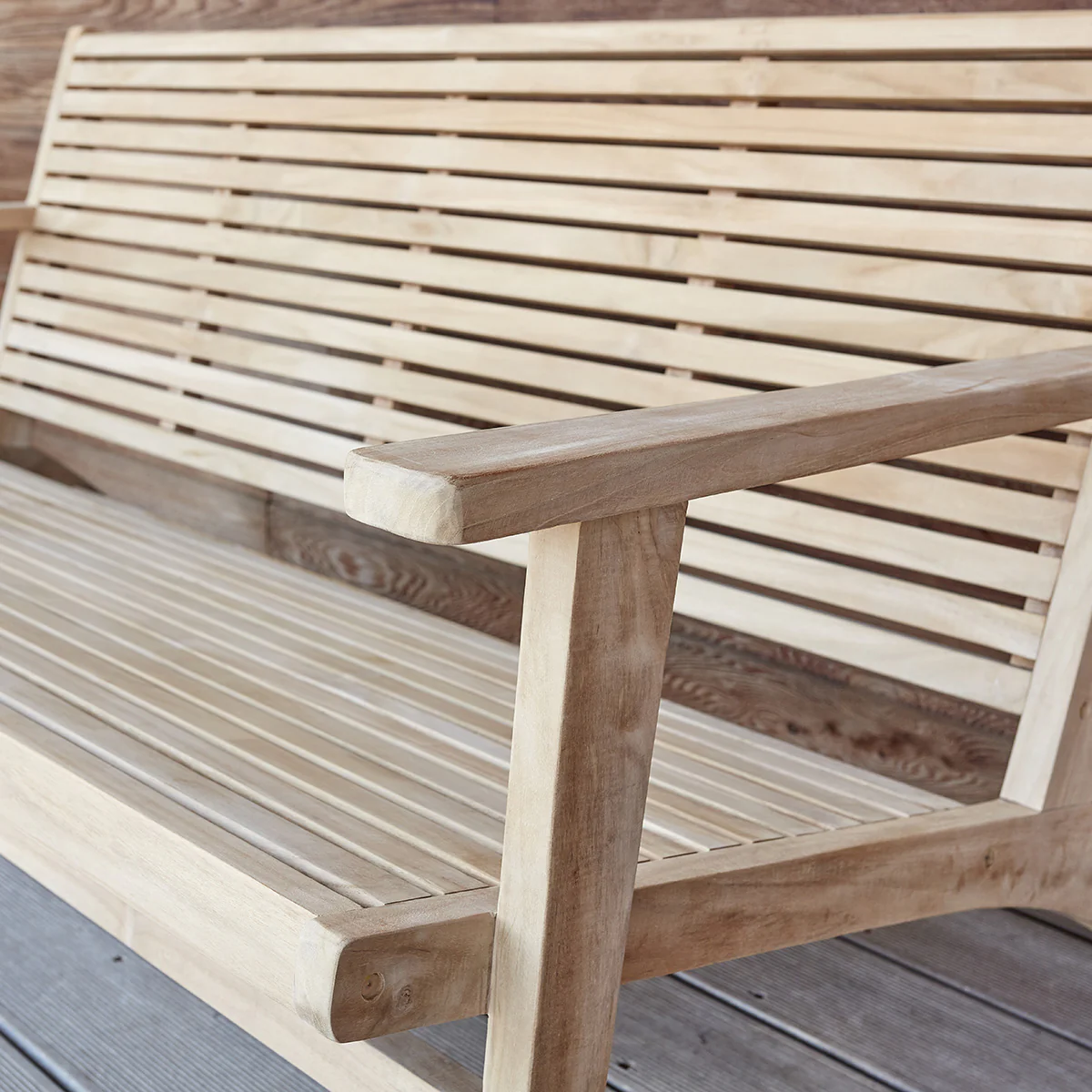 Banc en teck massif 160 cm - Image 6