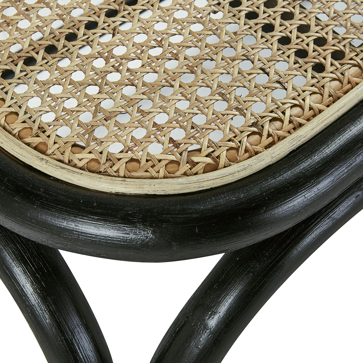Banc en rotin et cannage 120 cm - Image 4