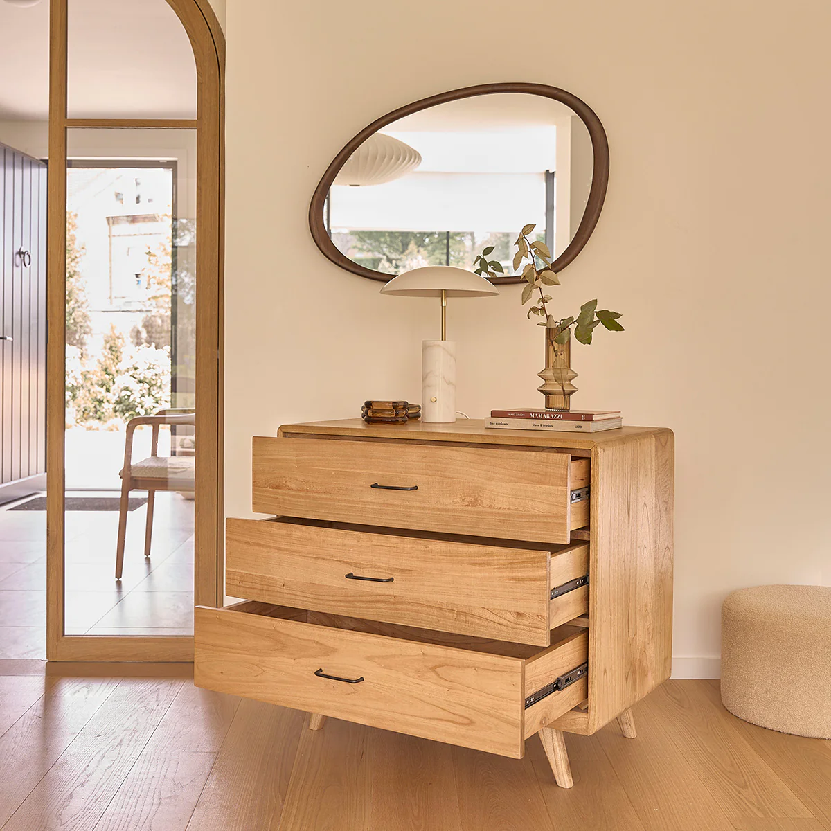 Buffet vintage en mindi massif 90 cm - Image 3