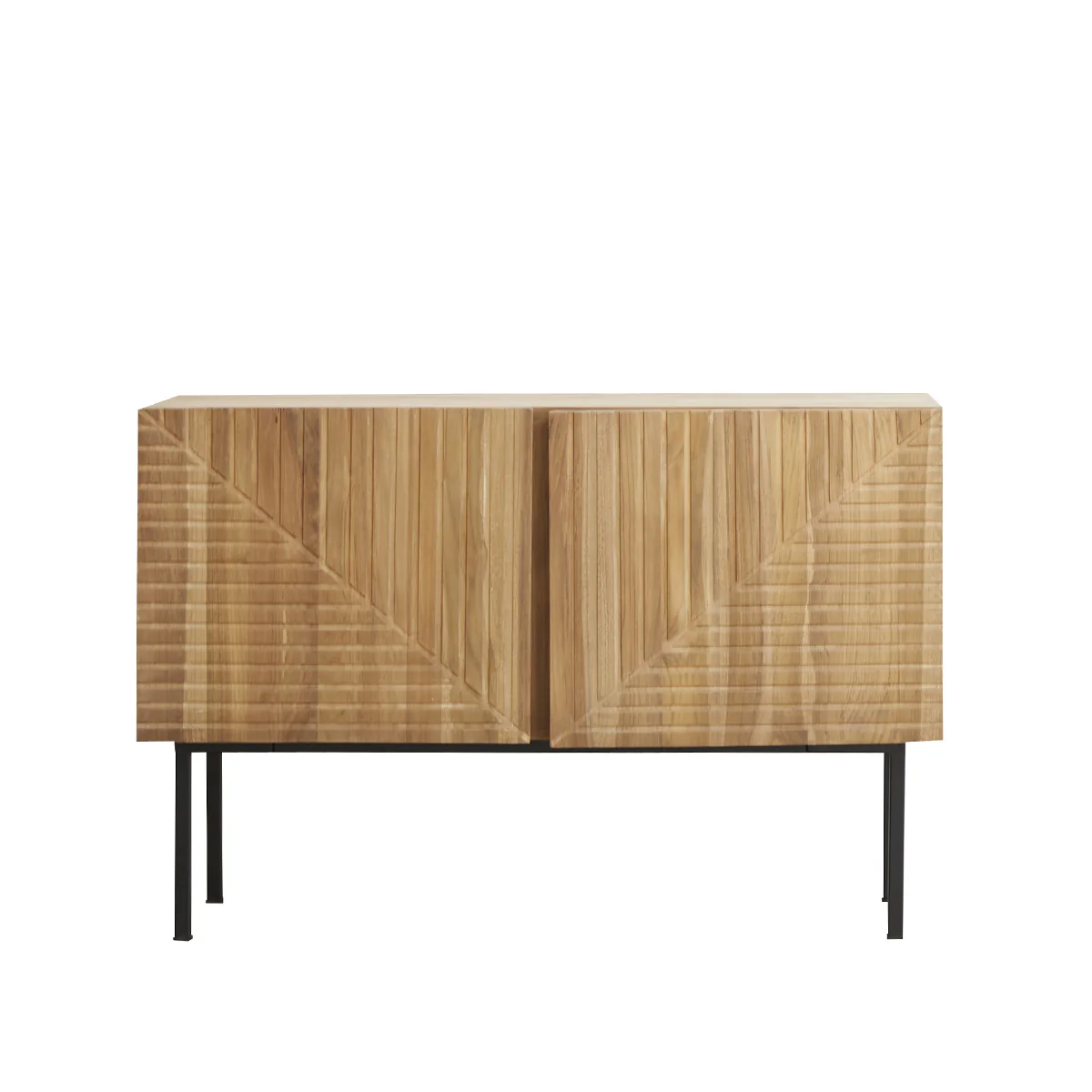 Buffet en teck massif 120 cm - Image 2