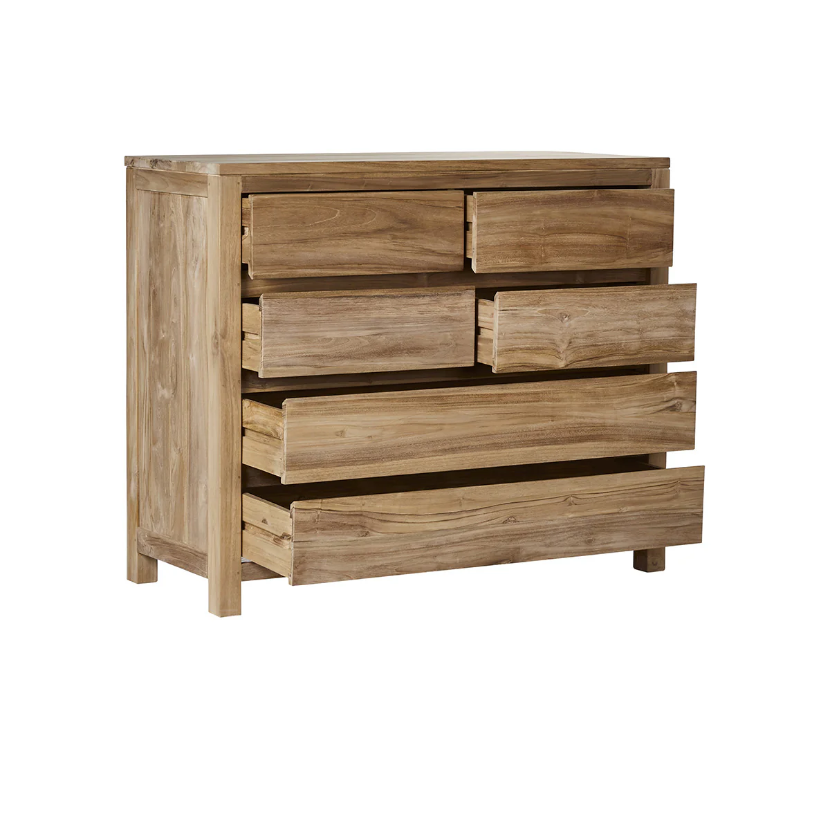 Buffet en teck massif 120 cm - Image 3