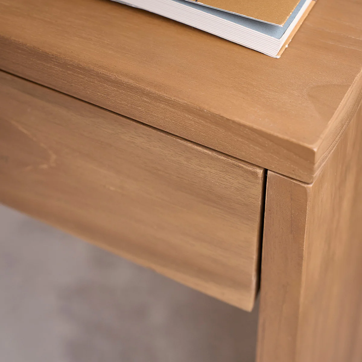 Bureau en teck massif 130 cm - Image 7
