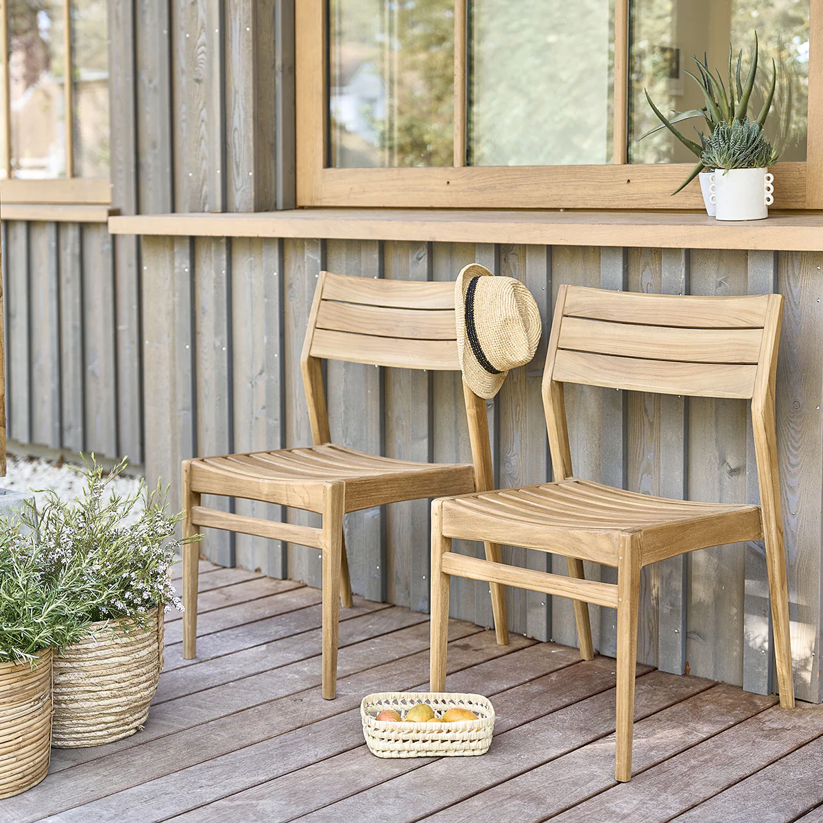 Chaise de jardin en teck massif - Image 6