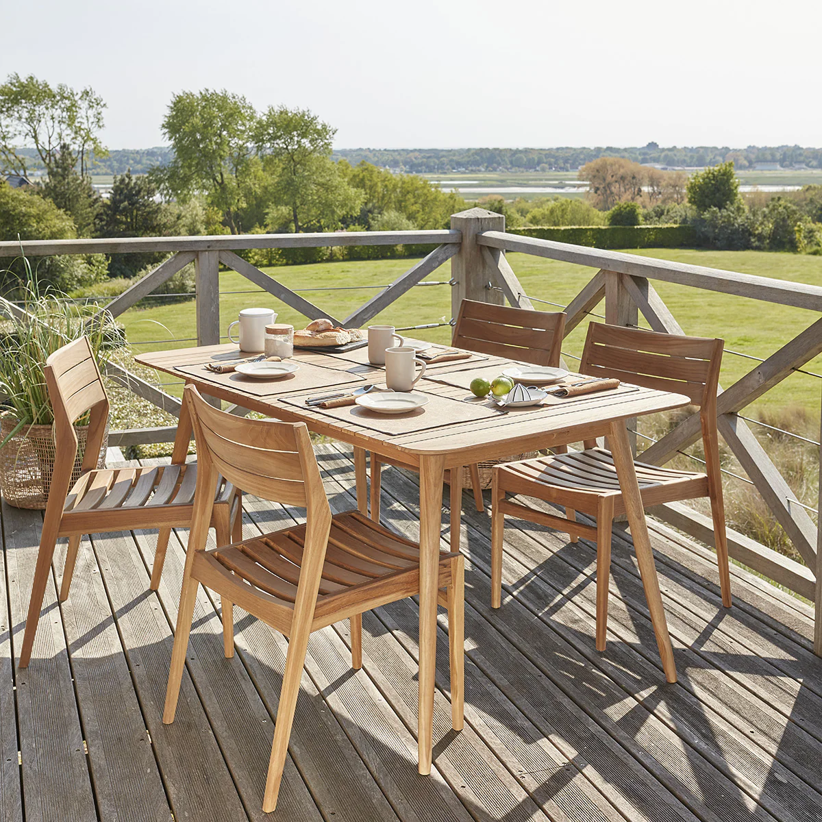 Chaise de jardin en teck massif - Image 7