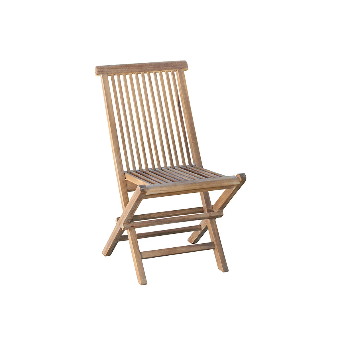 Chaise de jardin en teck huilé massif pliante - Image 2