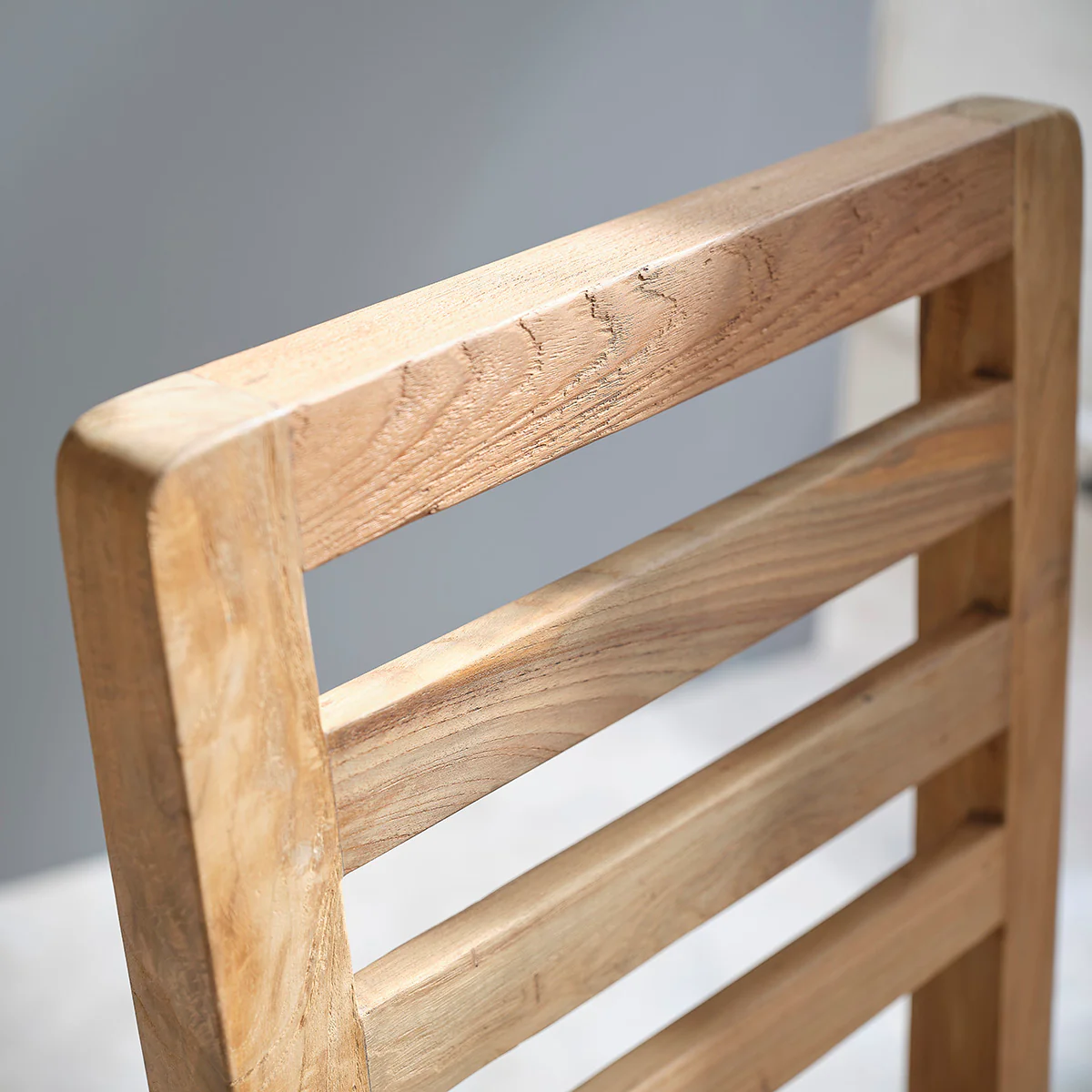Chaise en teck massif recyclé - Image 4