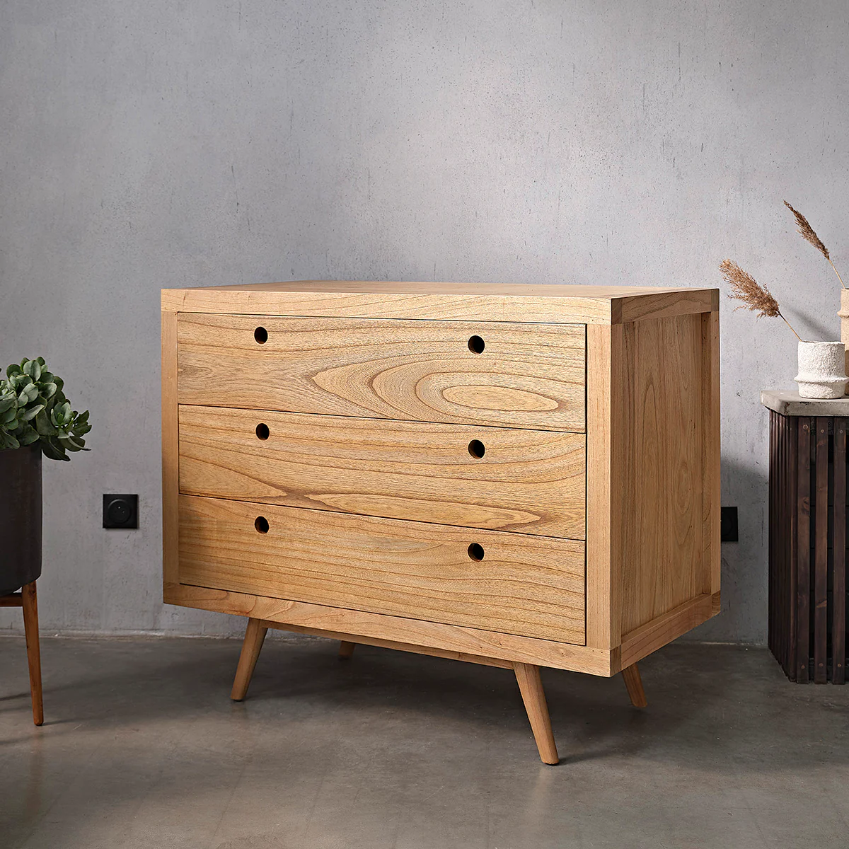 Commode en mindi massif 110 cm - Image 3