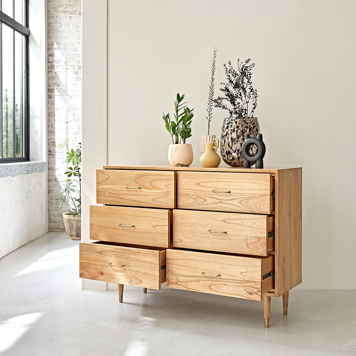 Commode en mindi massif 130 cm - Image 3