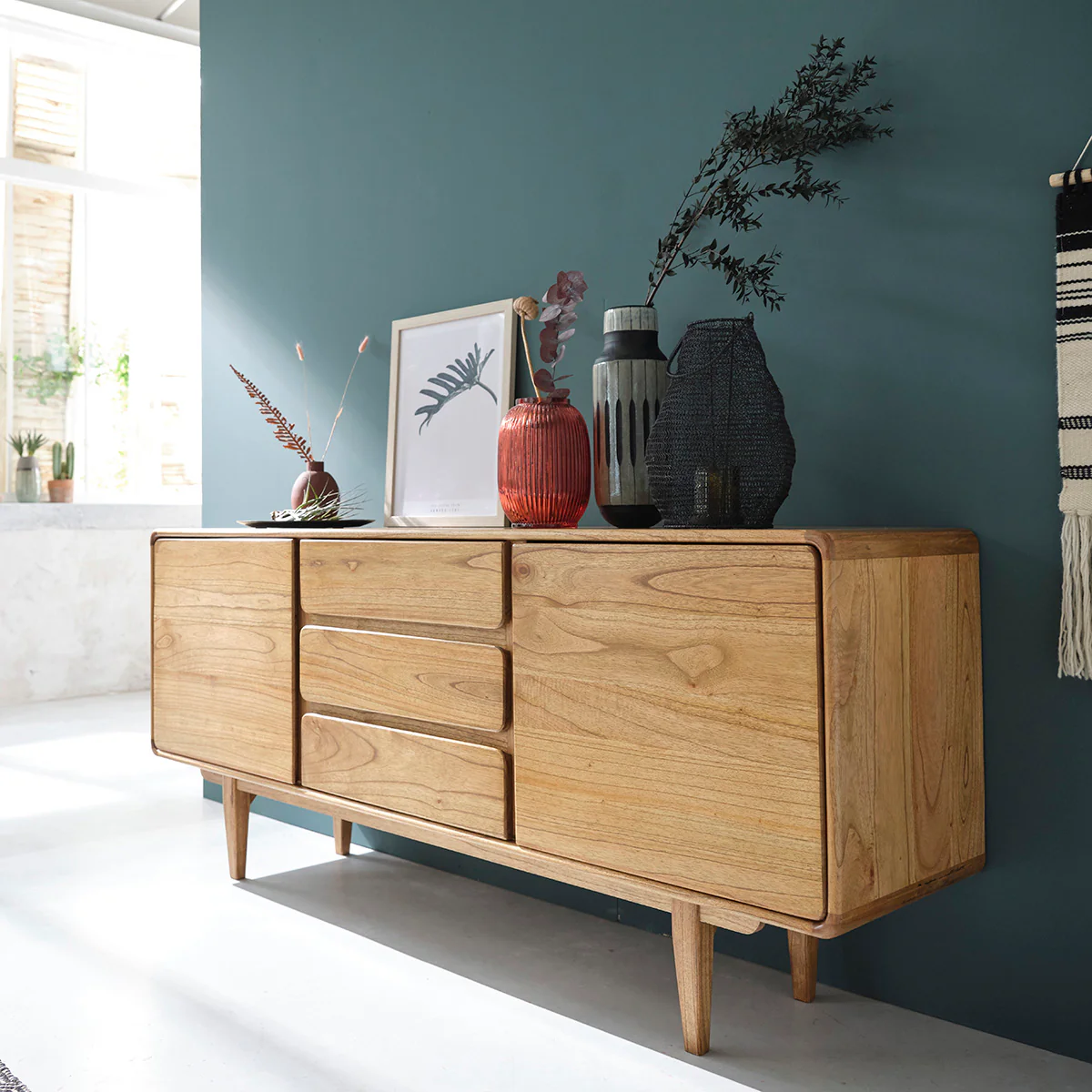 Commode en mindi massif 180 cm - Image 3