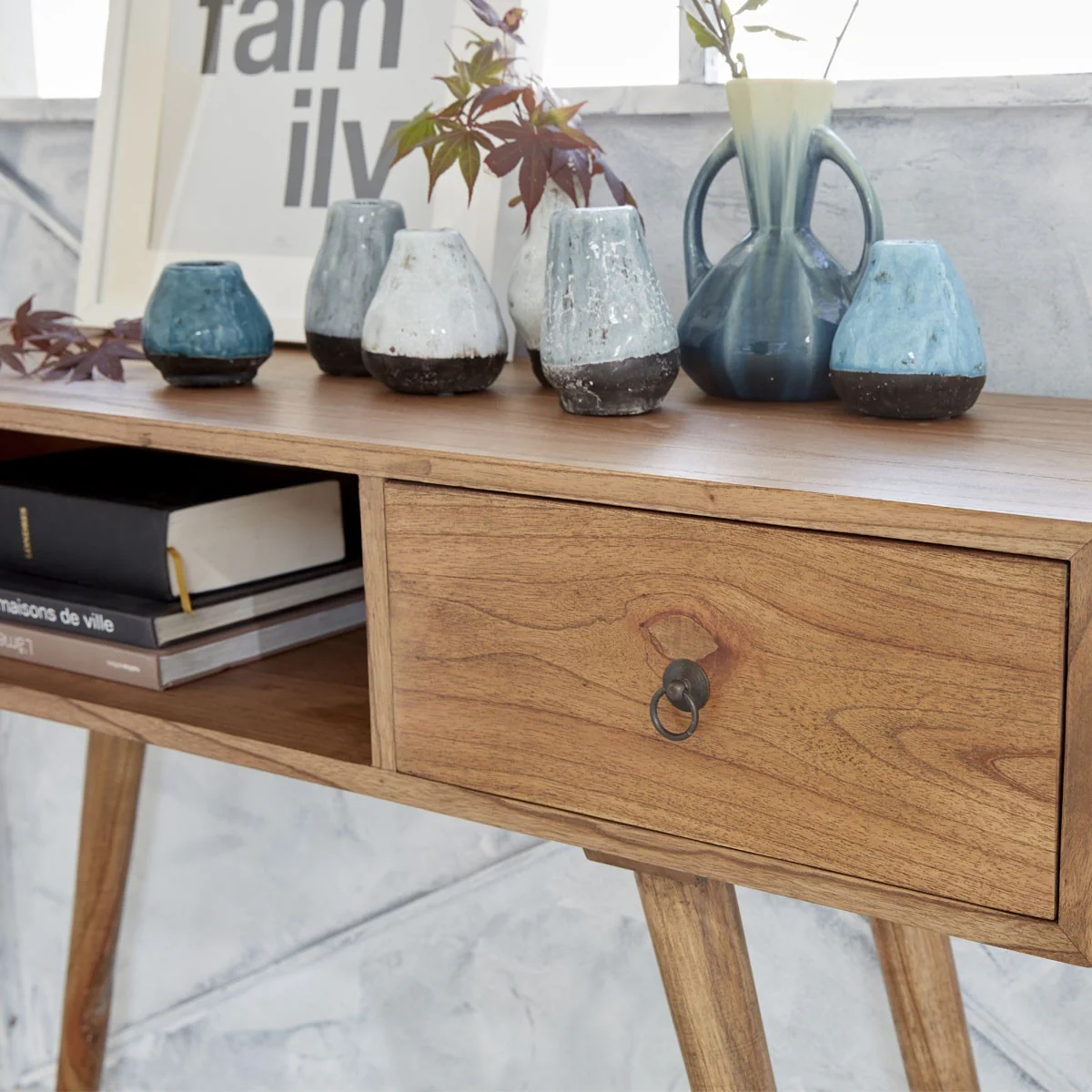 Console en mindi massif 120 cm - Image 3