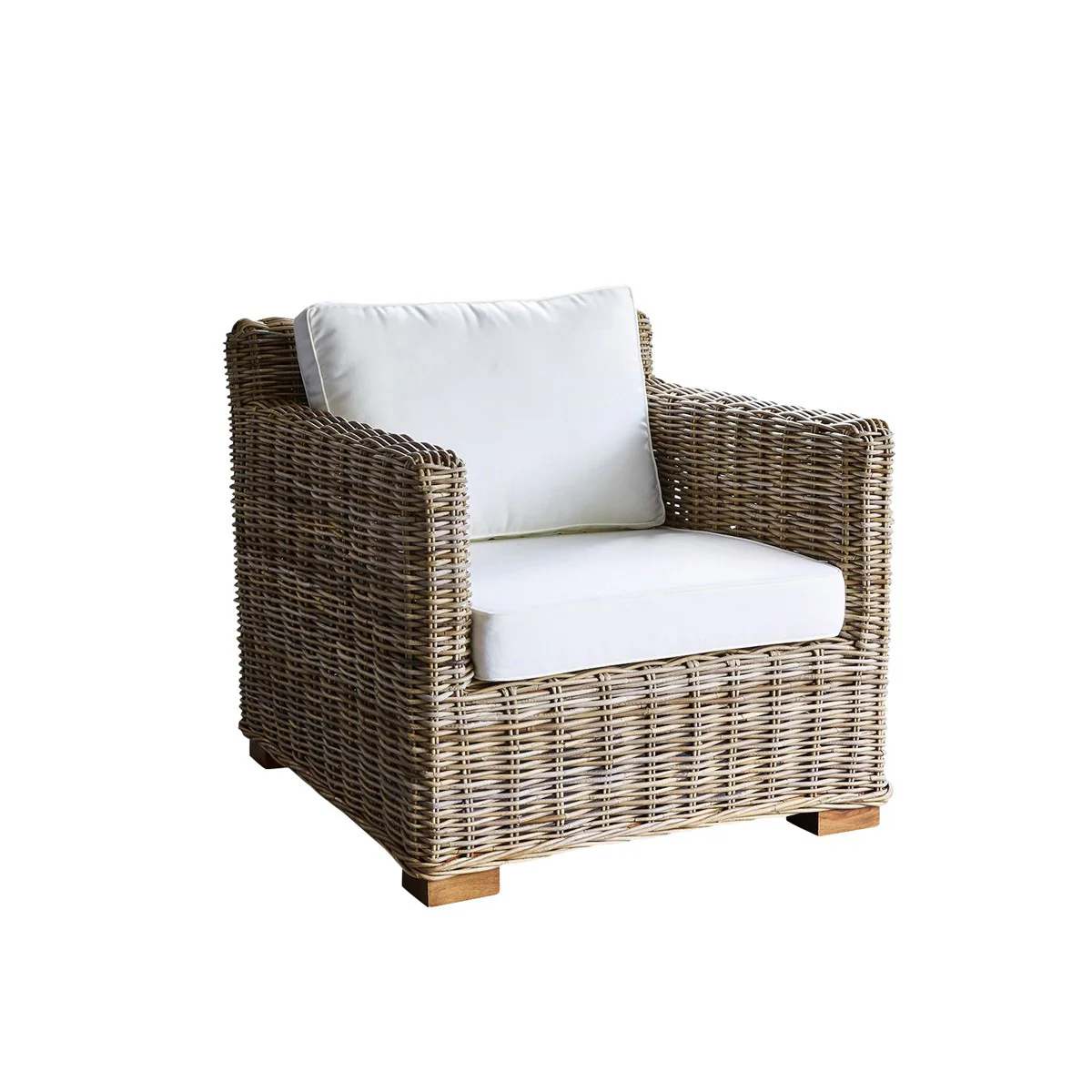 Fauteuil de jardin en kubu naturel - Image 2