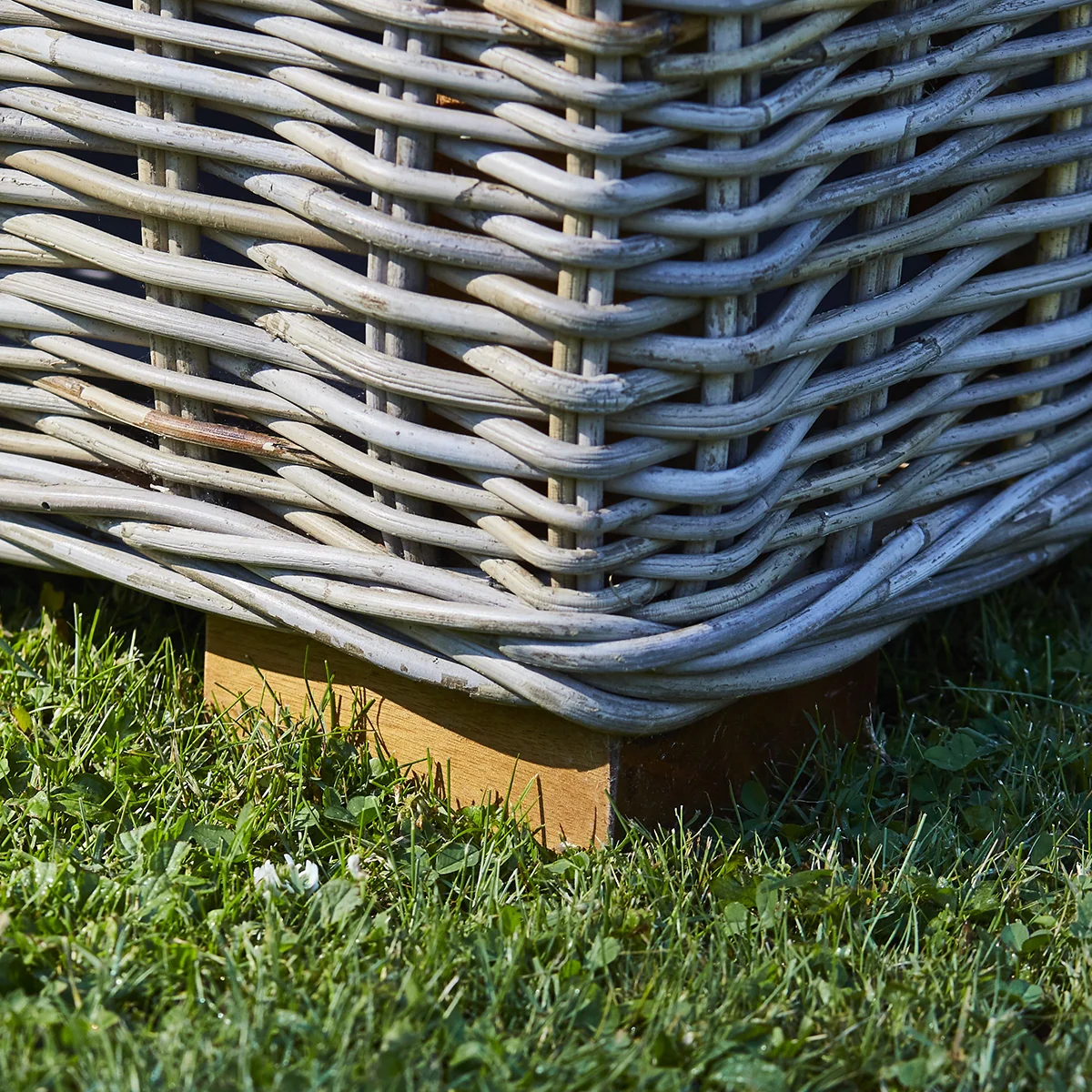 Fauteuil de jardin en kubu naturel (lot de 2) - Image 5