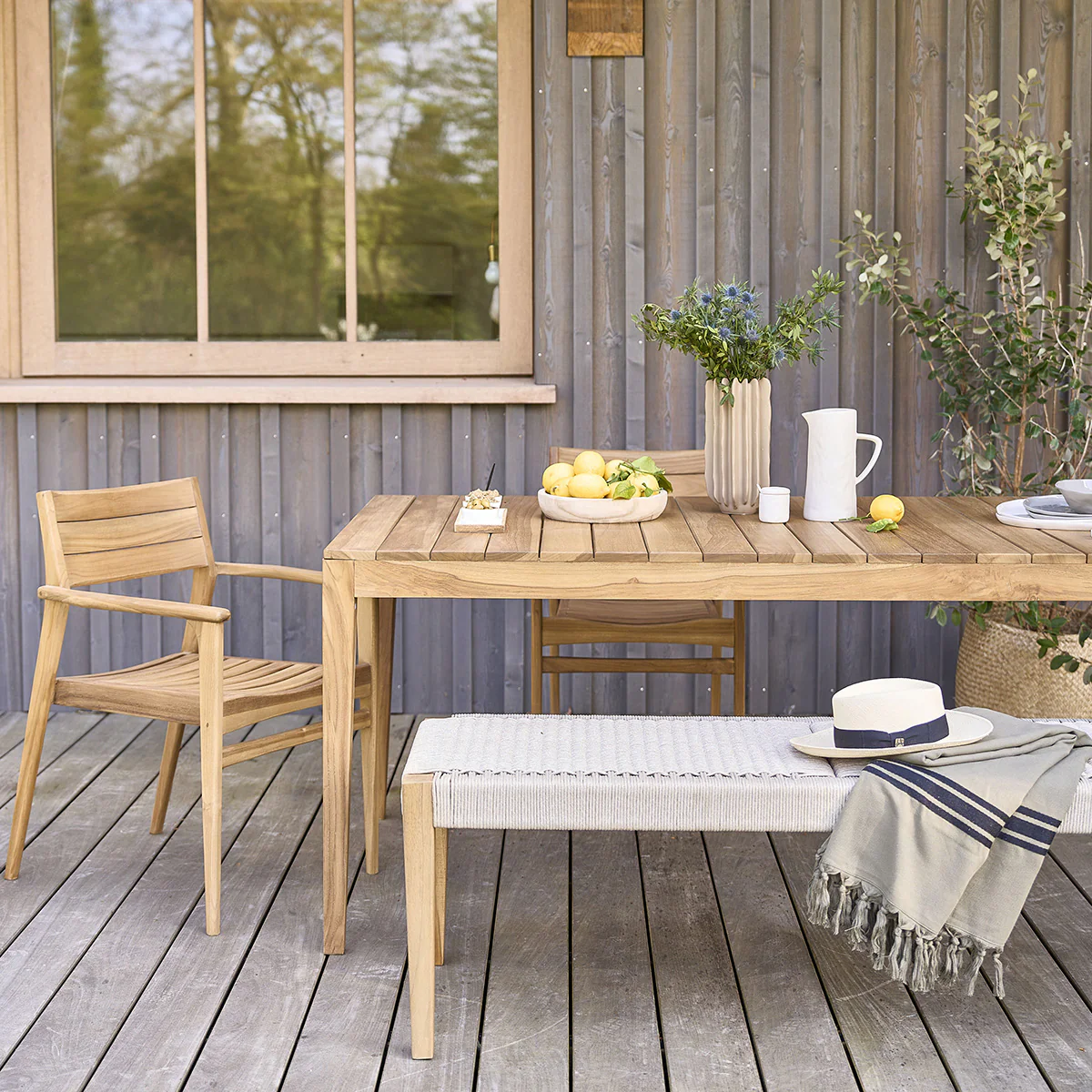 Fauteuil de jardin en teck massif - Image 7