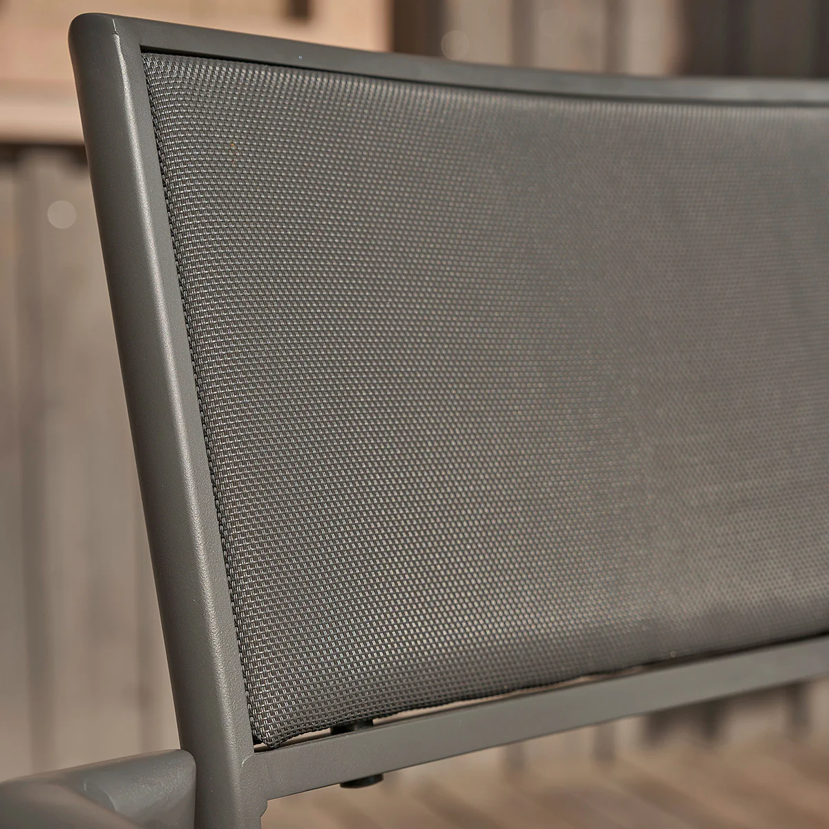 Fauteuil de jardin en teck massif et aluminium - Image 4