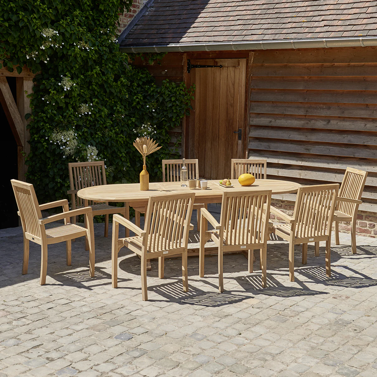 Fauteuil de jardin en teck massif - Image 6