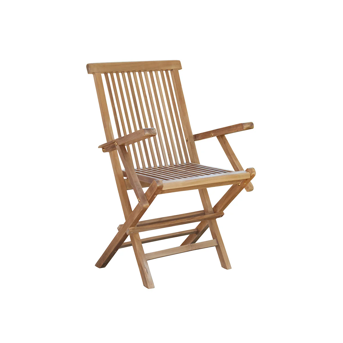 Fauteuil de jardin en teck massif pliant - Image 2