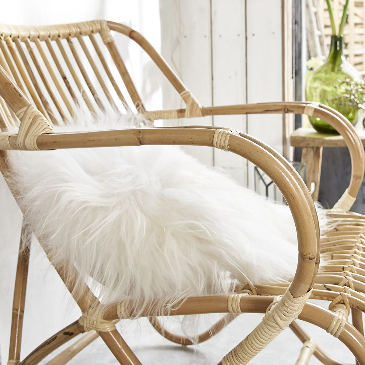 Lot de 2 fauteuils en rotin - Image 3