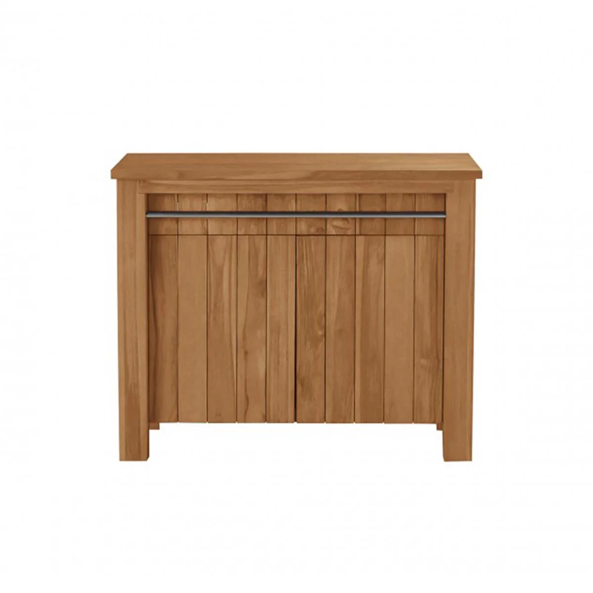Meuble sous vasque en teck massif 102 cm - Image 2