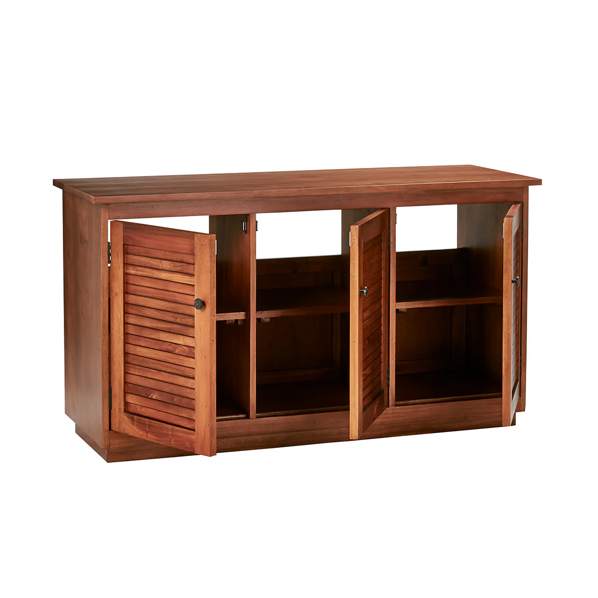 Meuble sous vasque en acajou massif 140 cm - Image 3