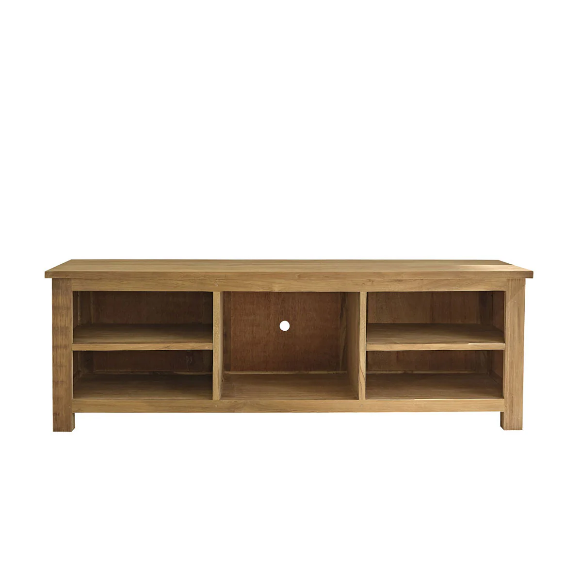 Meuble TV en teck massif 150 cm - Image 2