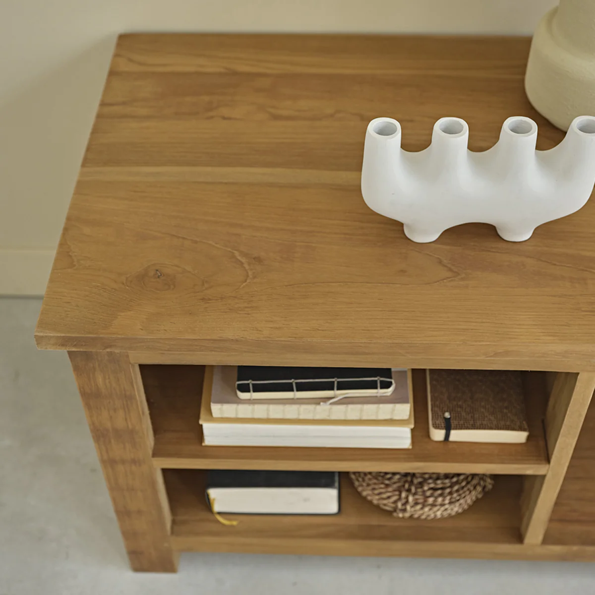 Meuble TV en teck massif 150 cm - Image 6