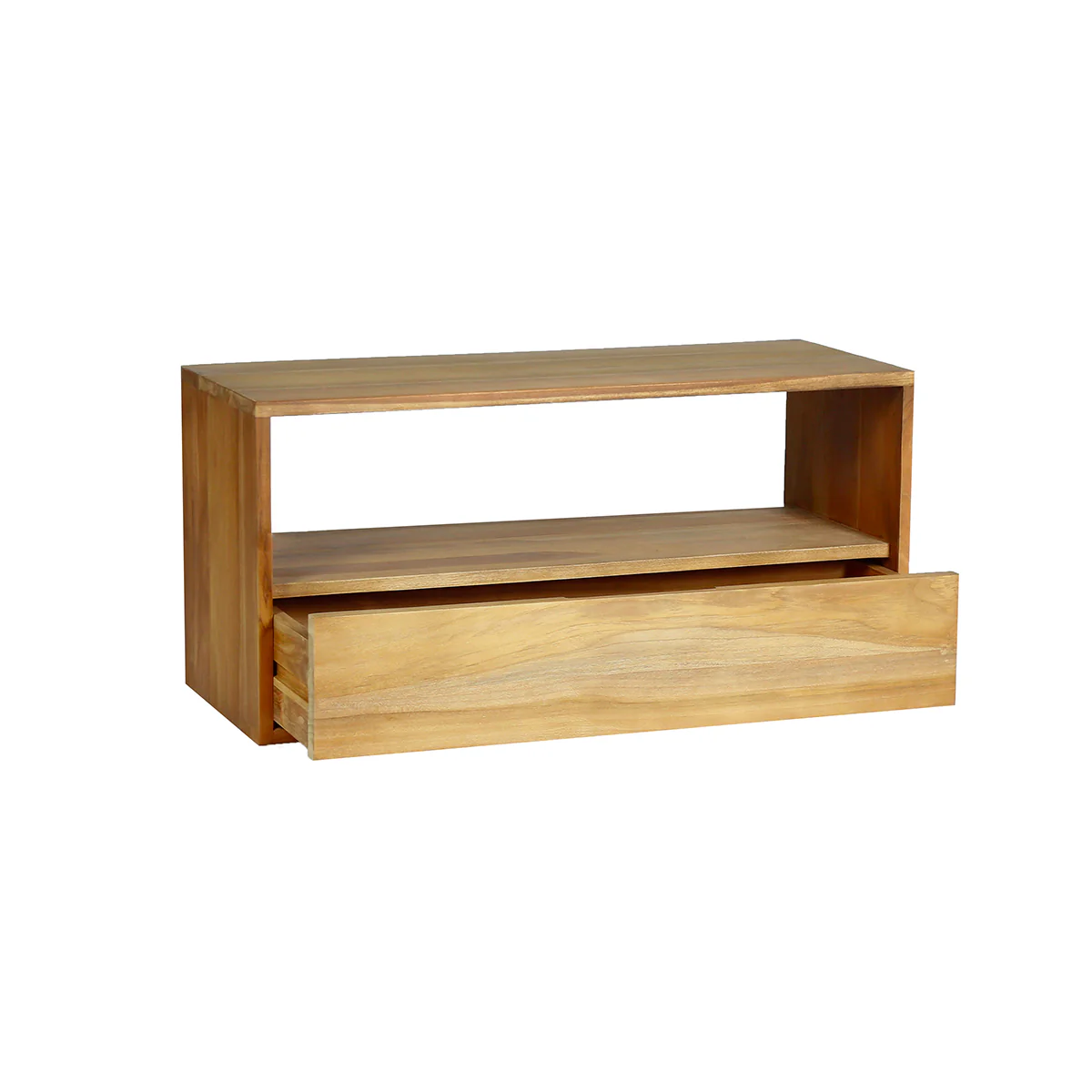 Meuble TV en teck massif 90 cm - Image 3