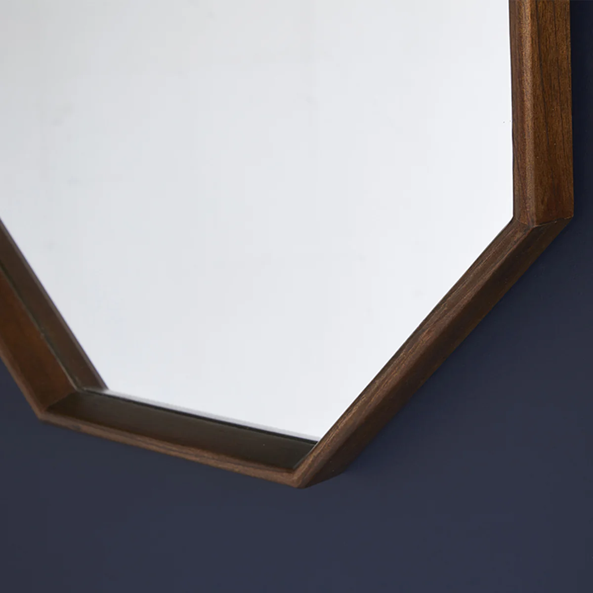 Miroir en mindi massif octogonal 60 cm - Image 3