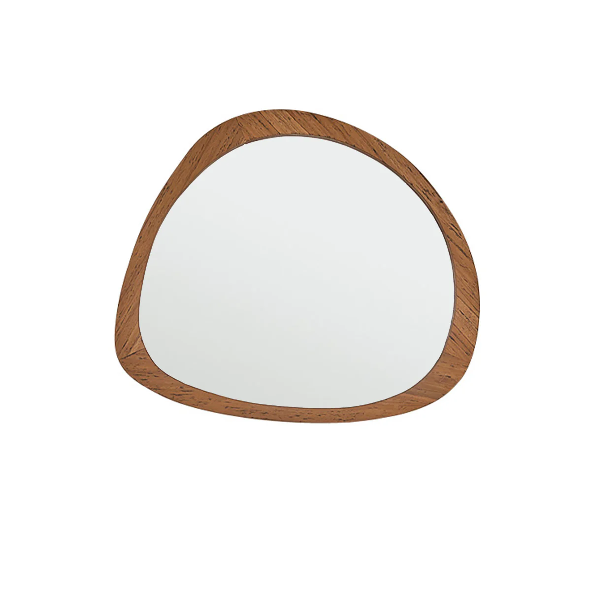 Miroir en teck massif recyclé 70 cm - Image 2