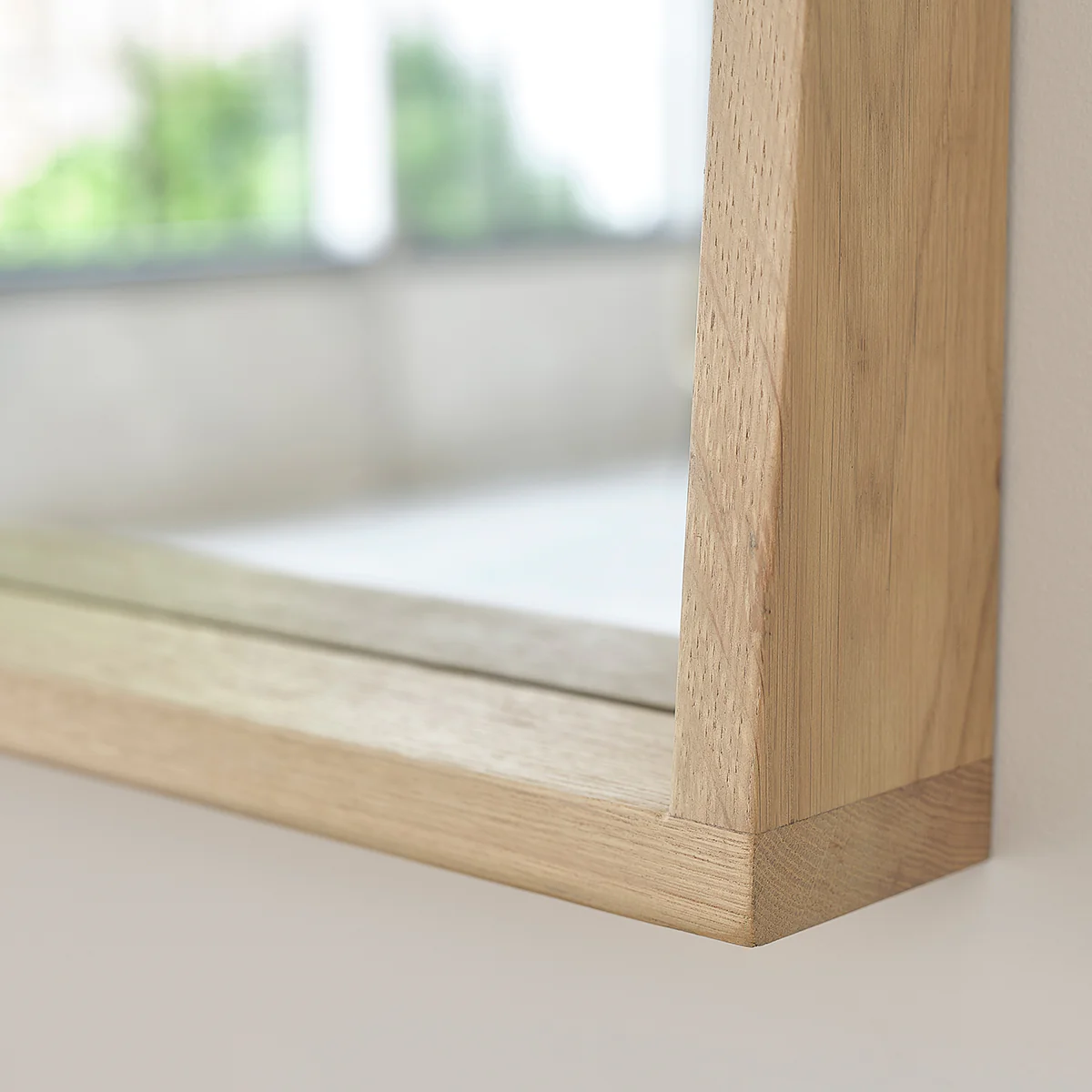 Miroir rectangulaire en chĂȘne massif 100x50 cm - Image 4