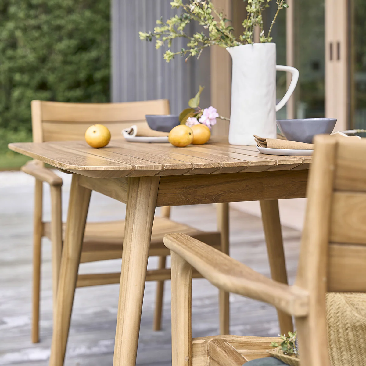 Salon de jardin en teck massif 2/4 pers. - Image 3