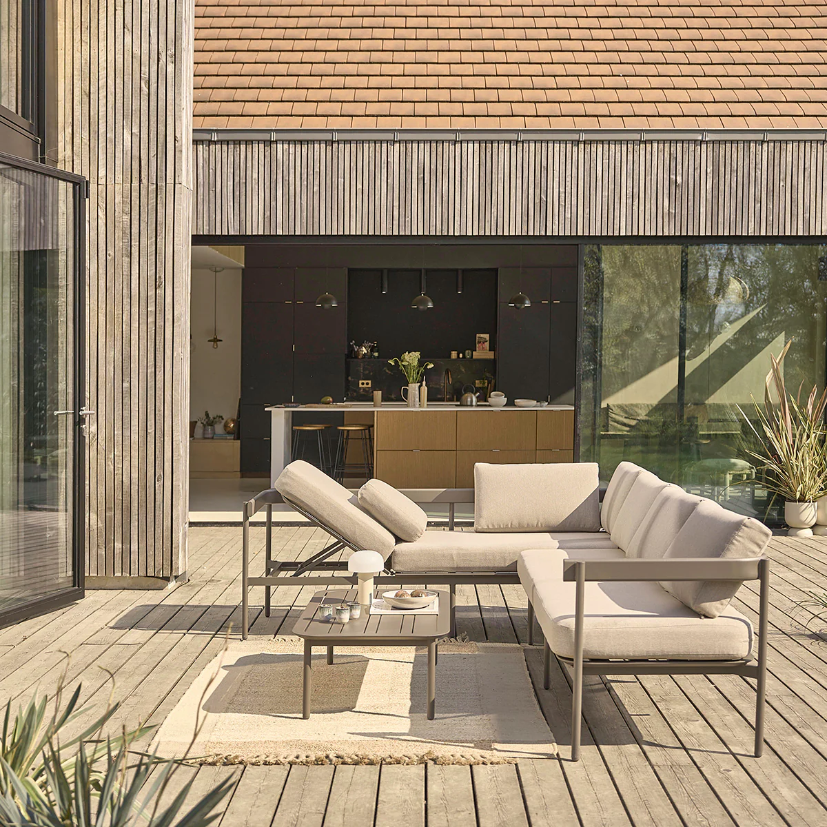 Salon de jardin bas en aluminium - Image 3