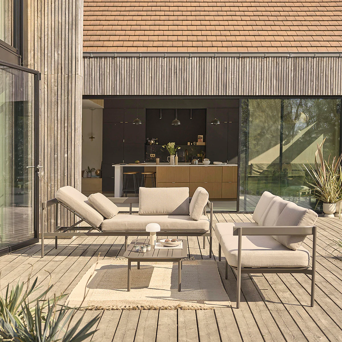 Salon de jardin bas en aluminium - Image 4
