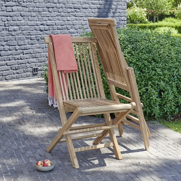 Salon de jardin en teck massif extensible 6/8 pers. - Image 7