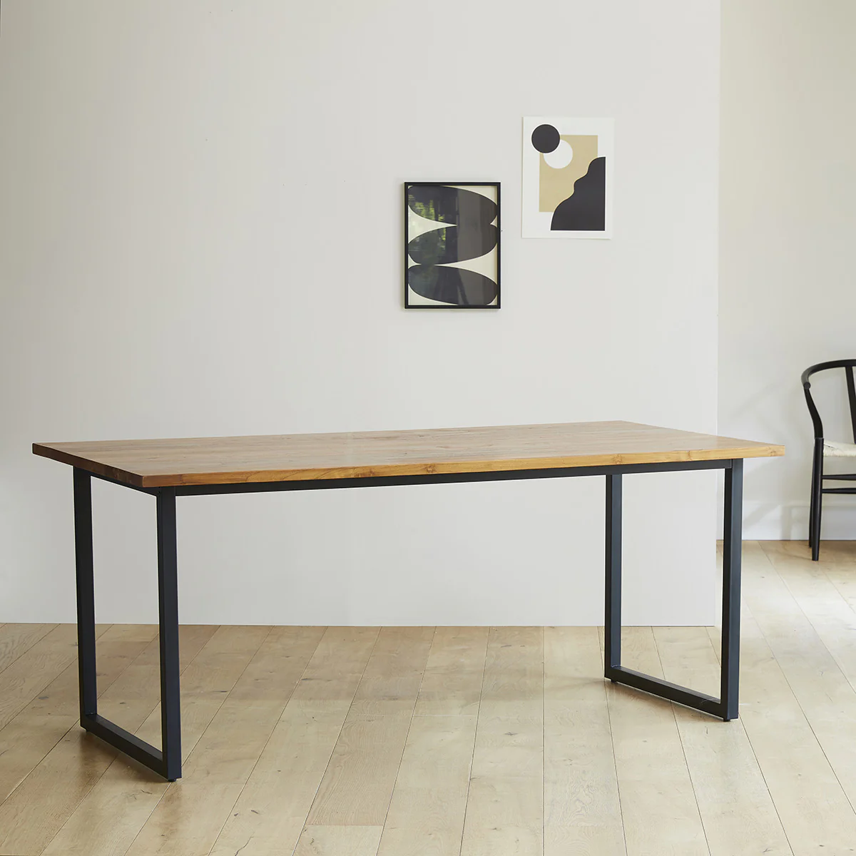 Table en teck massif et métal 8 pers. - Image 3