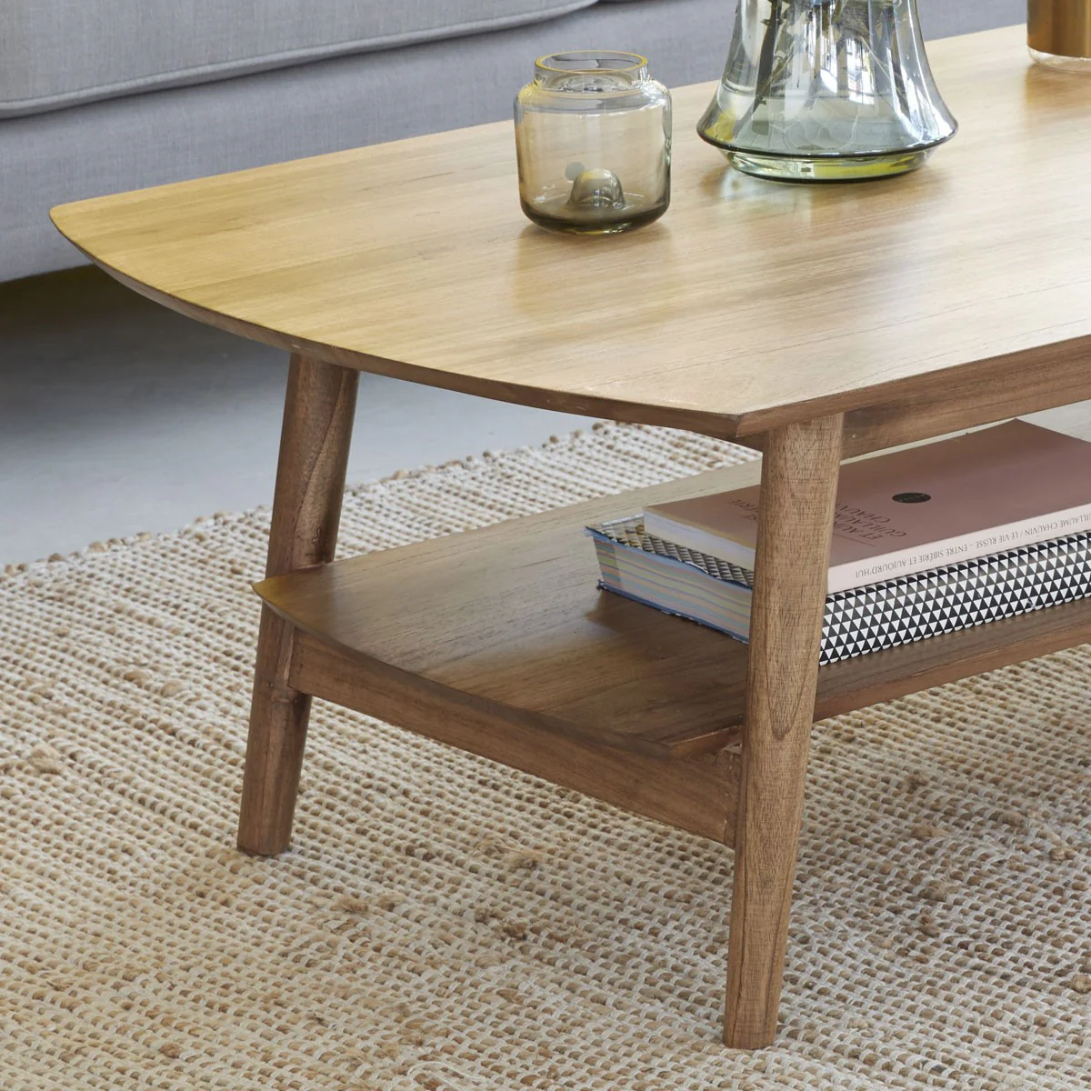 Table basse en mindi massif 130 cm - Image 3