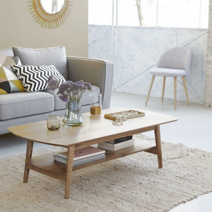 Table basse en mindi massif 130 cm - Image 4