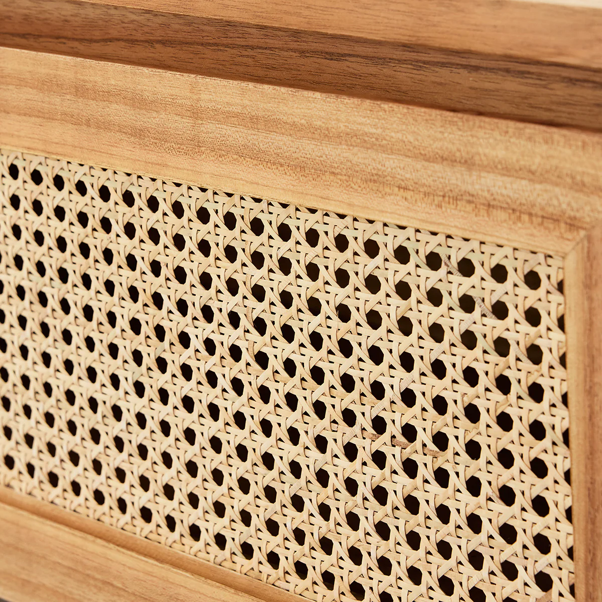 Table basse en mindi massif et cannage 110 cm - Image 6