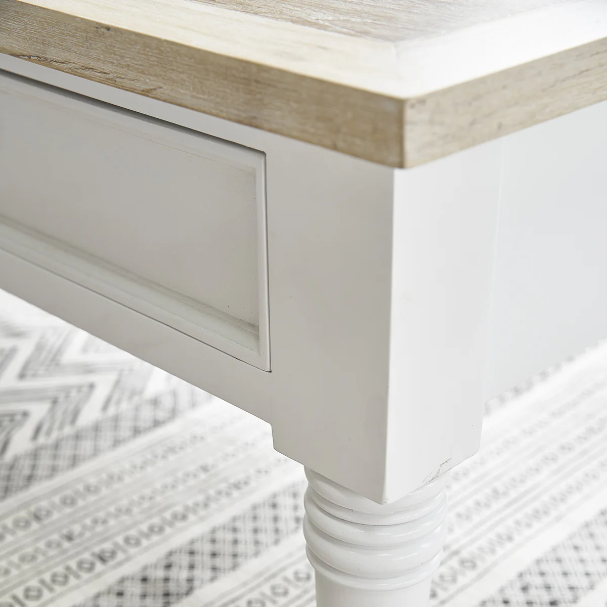 Table basse en acajou massif 130 cm - Image 4