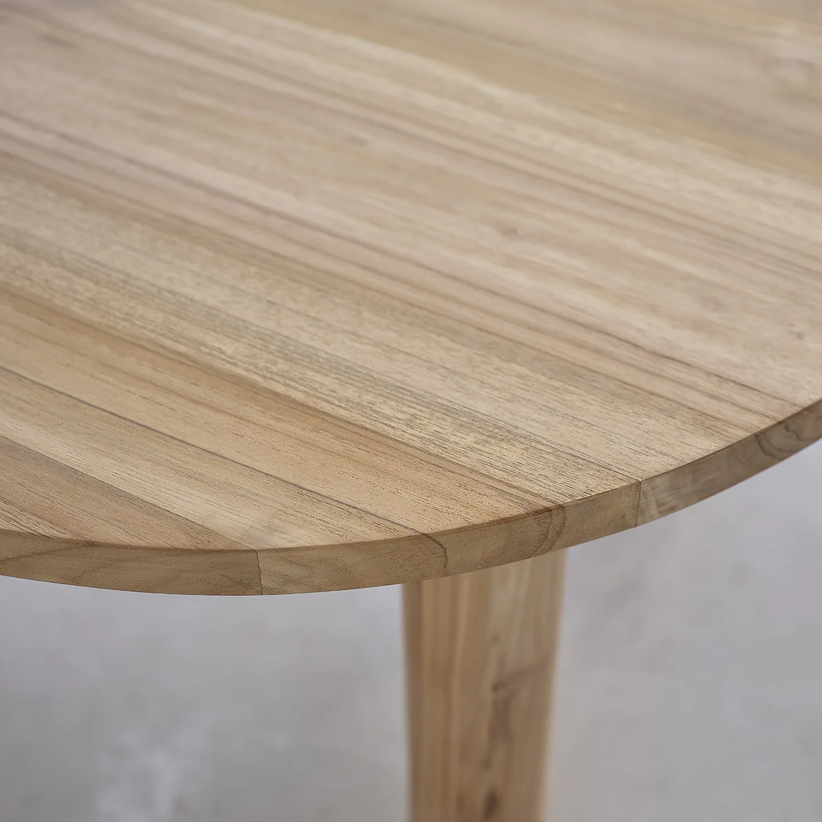 Table basse en teck massif Ø 80 cm - Image 4